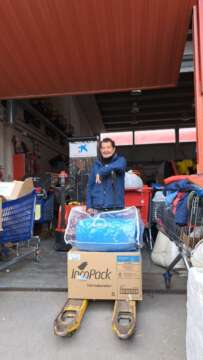 Ayuda entregada a la Red de Recuperación de Alimentos de Rivas Vaciamadrid por el socio Julián Ramos