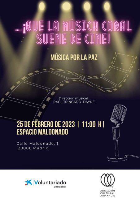 cartel música por la paz